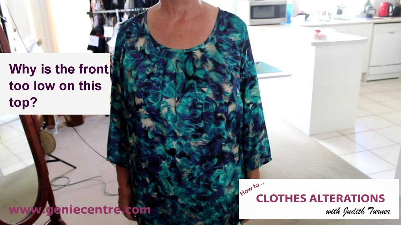Why is the front too low on this top?