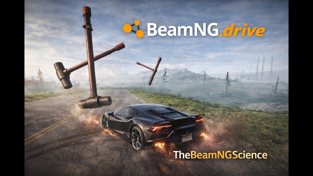 🚗💥 SUPERCAR vs GIANT HAMMERS | BeamNG.drive Realistic Physics Experiment 🔬🔥