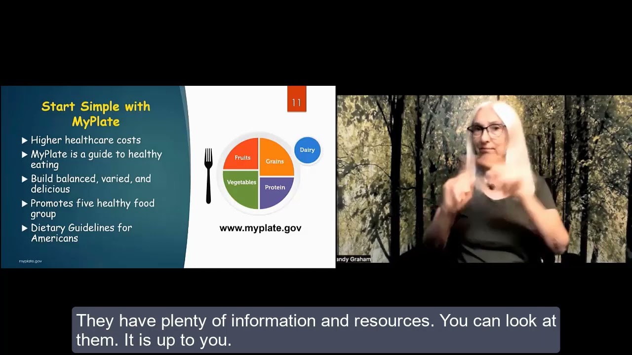 Healthy Eating | MDisability Deaf Health Talks with Partners in Deaf Health