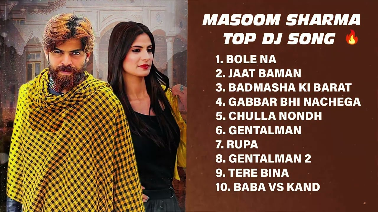 Masoom Sharma All Time Dj Hits | Masoom Sharma nonstop hit songs | Juke Box |New Haryanvi Songs 2025