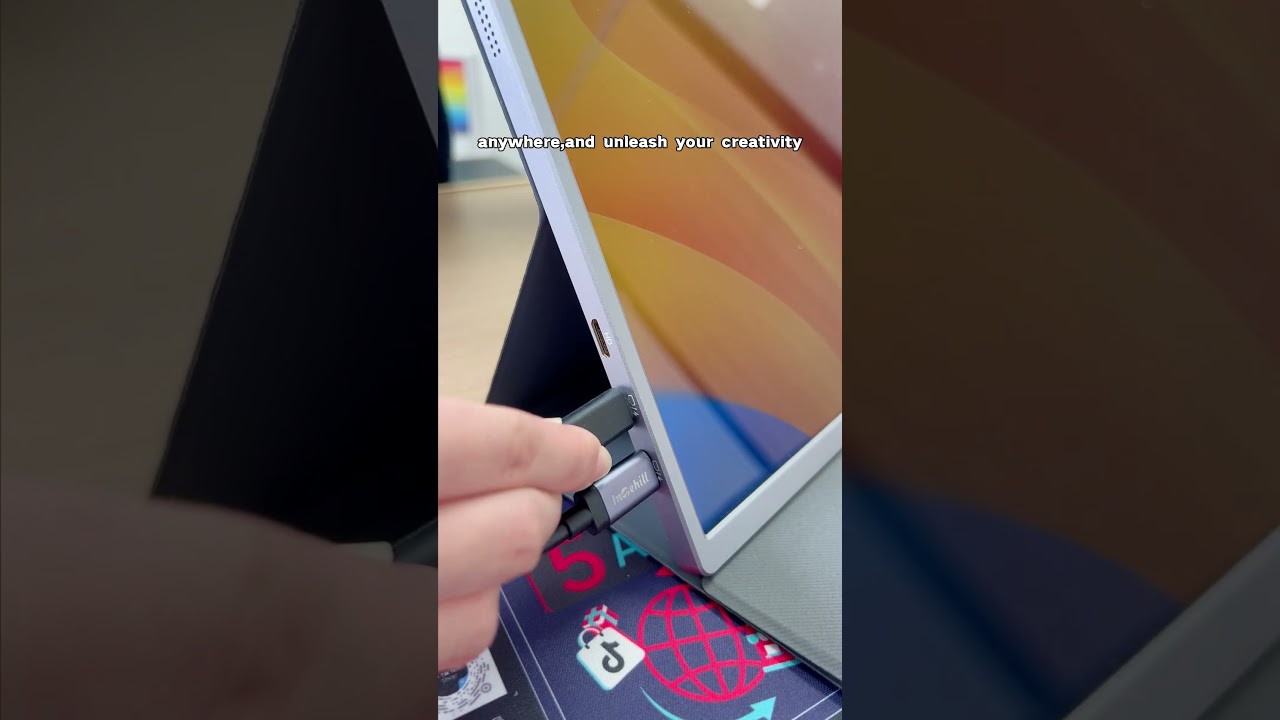 This 13.3 inch 4K portable monitor is definitely the best bang for your buck! ! #portablemonitor