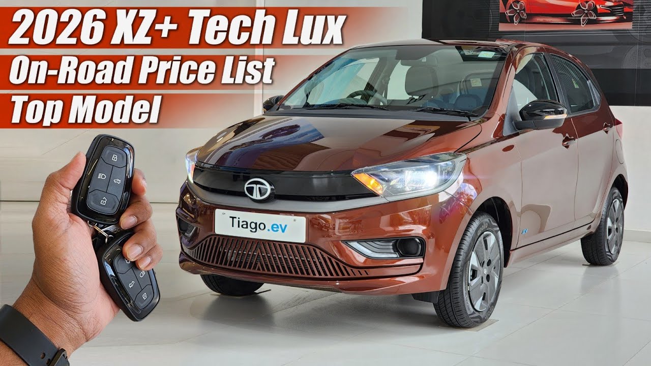 2026 Tata Tiago.EV Electric Top Model with On-Road Price List, Range, Features