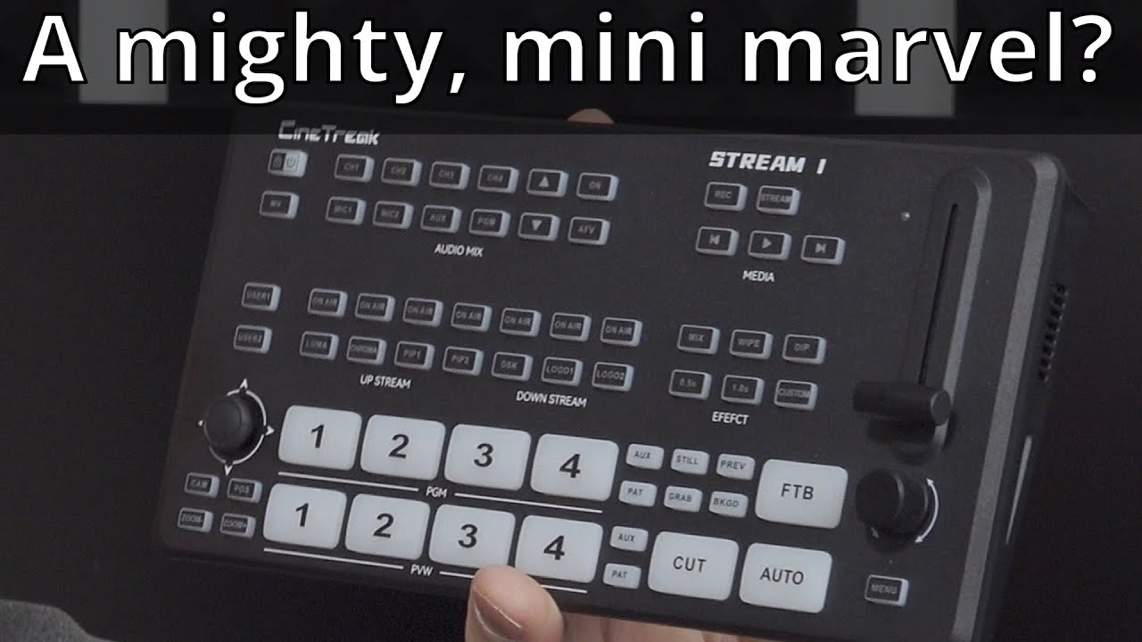 A flexible, low-cost video switcher for live streaming & broadcast: the CineTreak Stream 1