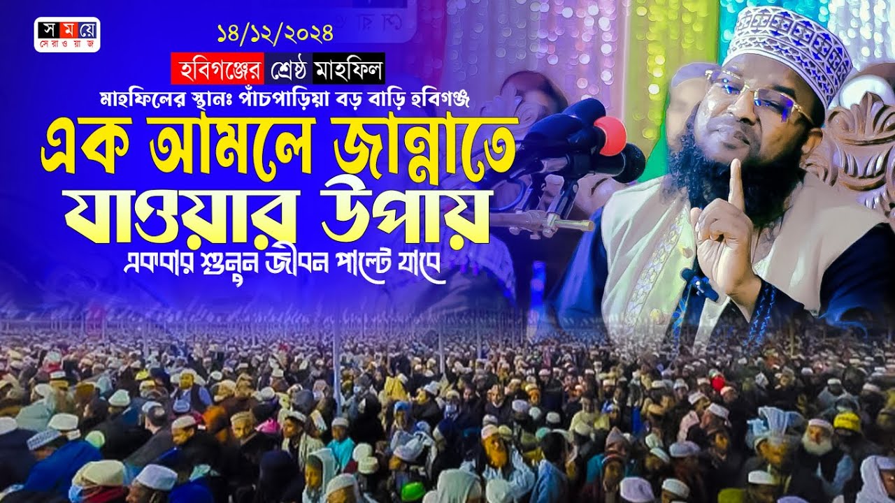 এক আমলে জান্নাতে যাওয়ার উপায়। মুফতী এম এ জিল্লুর রহমান আশেকী ওয়াজ