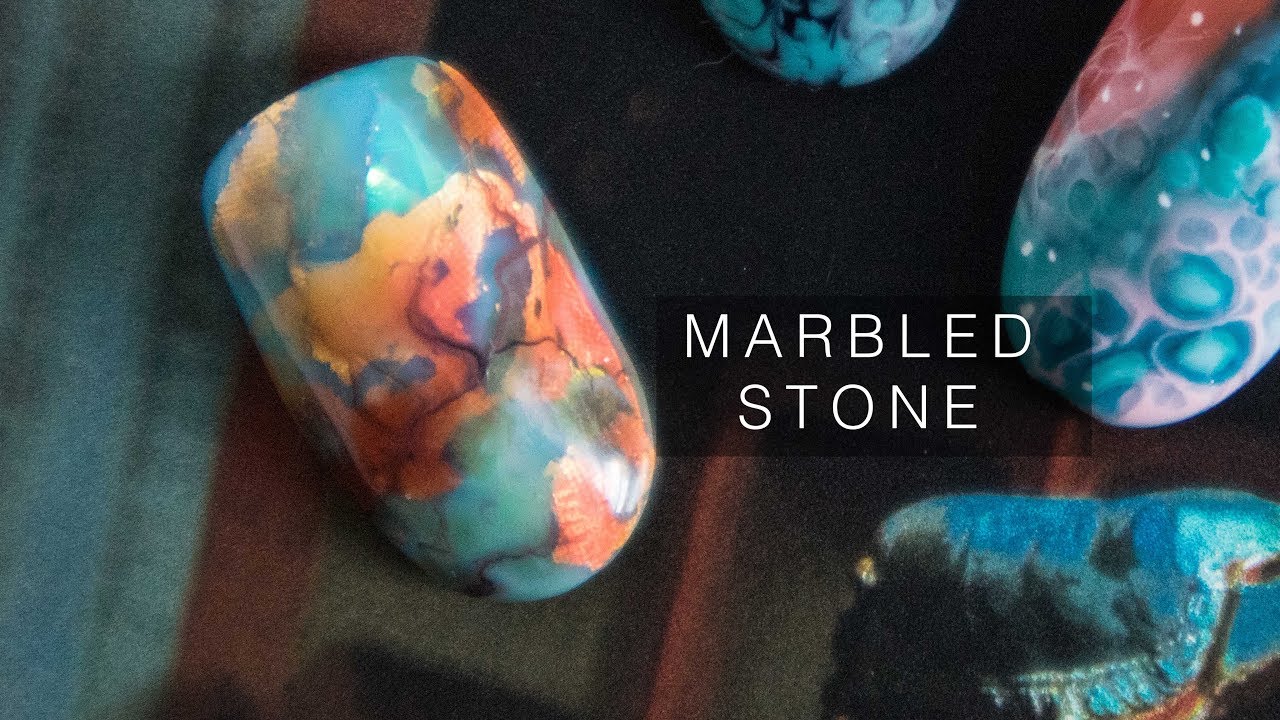 MARBLED STONE Gel NAILS | abetweene