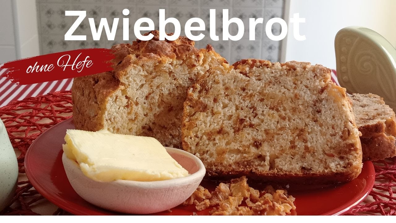 Zwiebelbrot ohne Hefe