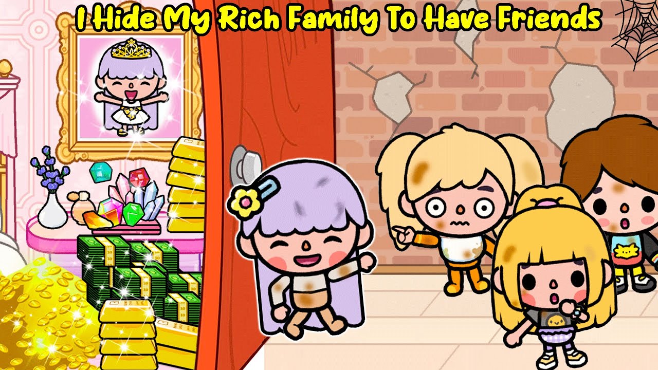 I Hide My Rich Family To Have Friends ✨👑💰🕌✋❌ Toca Life Story | Toca Life World | Toca Boca