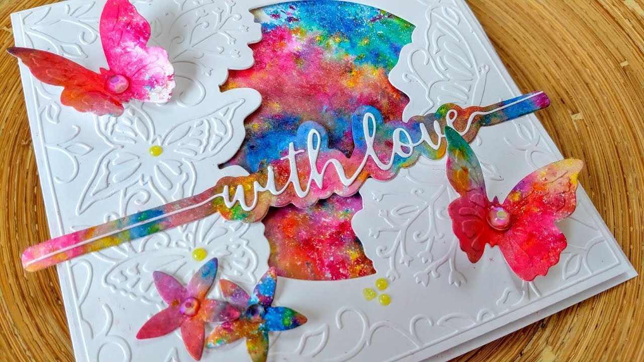 Creating backgrounds with Tonic Studios Shimmer Powders