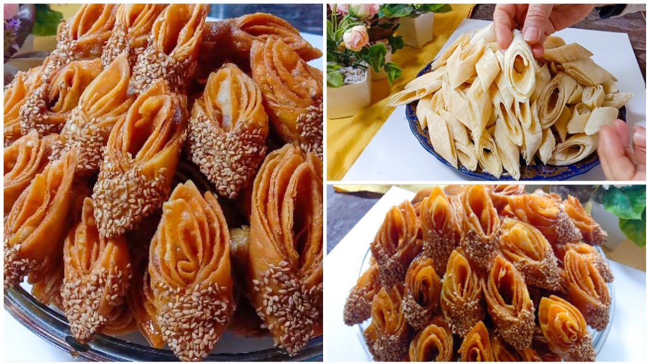 #معسلات رمضان جديد 2025 لسان الطير او لسان العصفور بطريقة سهلة وسريعة وغير مكلفة اي مبتداة تحضرها