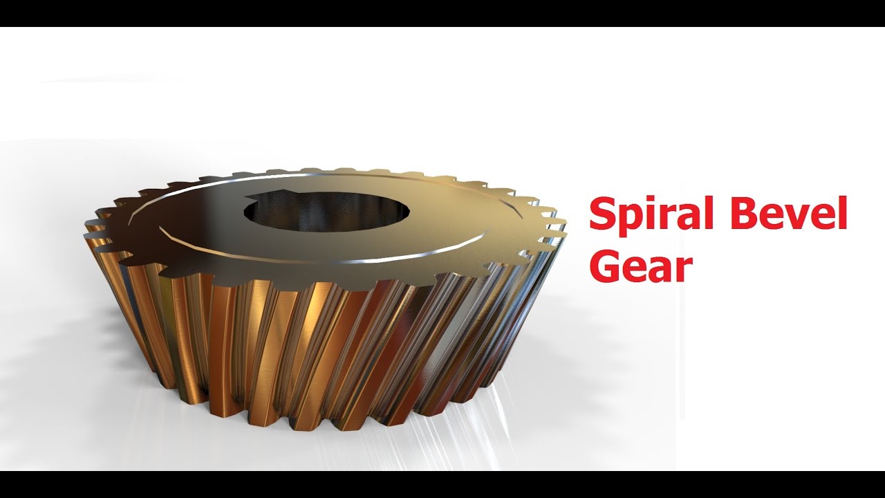 Spiral Bevel Gear (Pinion Gear) Solidworks 3d Model Ahmed Salah
