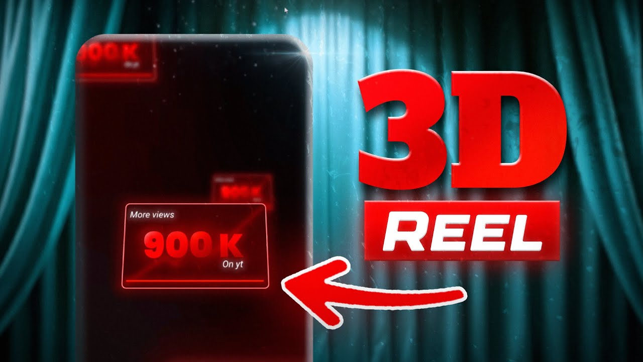 كيف تمنتج ريلز 3D احترافي مجانا على الهاتف🔥(Alight Motion)!!