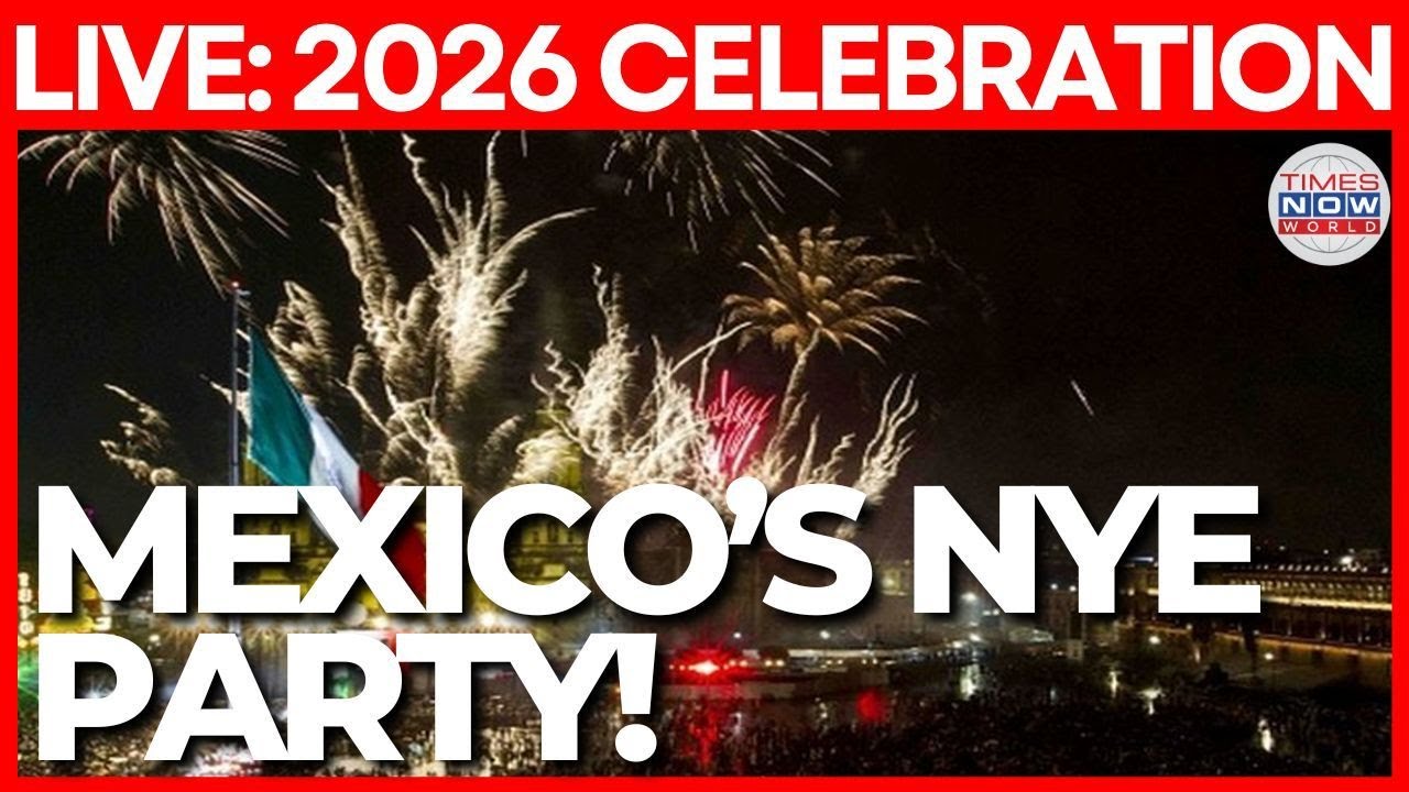 MEXICO CITY 2026 LIVE: Watch the Spectacular Zócalo Fireworks & Light Show (4K) | Times Now World