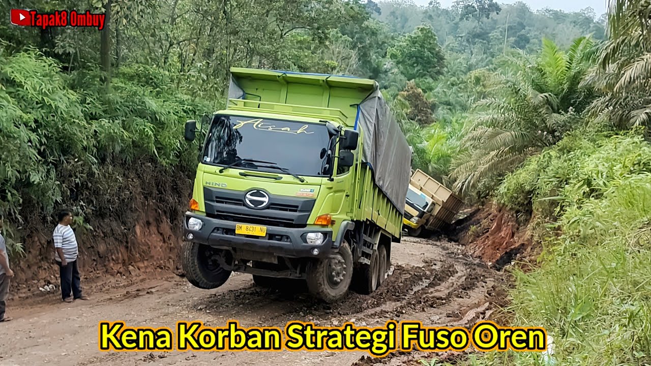 Driver Truck Hino 500 Euro4 Sengaja Di Kasih Duluan Karena Ngak Tau Karakter Tanjakan Angker