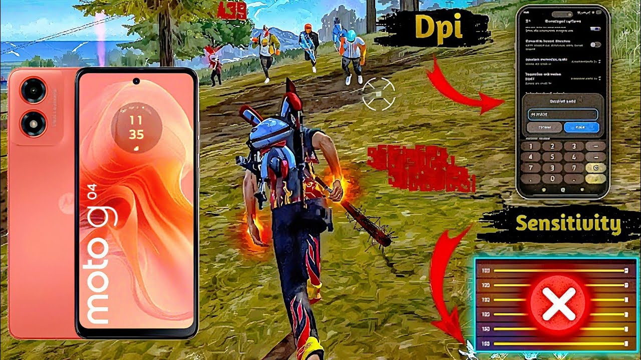 Sensibilidad Motorola G04 Free Fire 2025 💥 TODO ROJO + DPI Perfecto 🎯 Headshot Automático SIN FALLAR