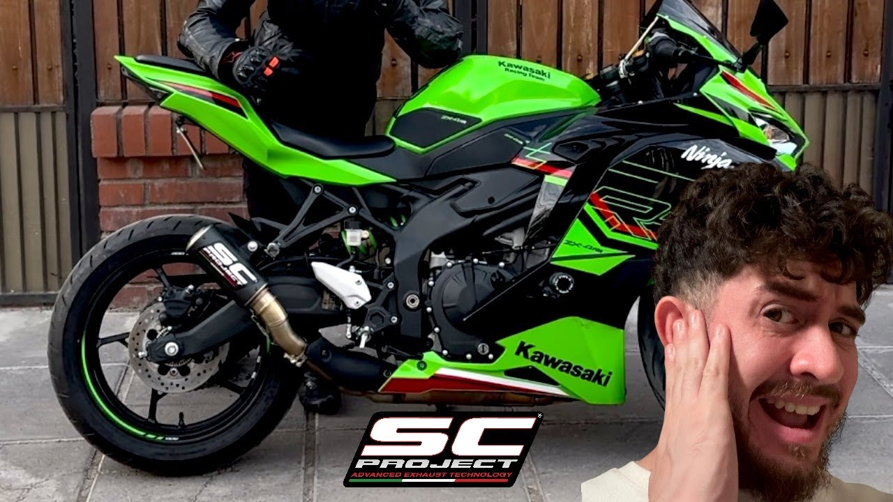 LE CAMBIAMOS EL ESCAPE A LA KAWASAKI ZX4RR suena MUY duro SCPROJECT