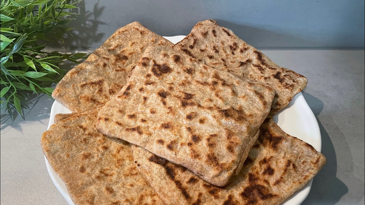 MSEMENS ou CRÊPES FEUILLETÉES à LA FARINE COMPLÈTE FACILE ET RAPIDE ET ÉCONOMIQUE. Recette saine .
