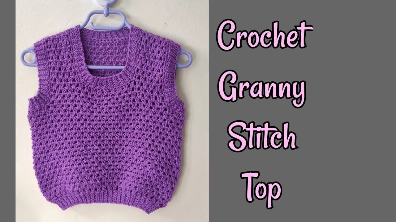 Crochet Simple Granny Stitch  Top