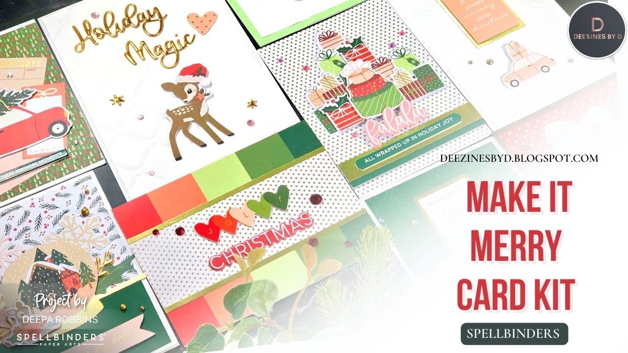 13 Cards - One Kit: Make It Merry Limited Edition Card & Tag Kit | Spellbinders