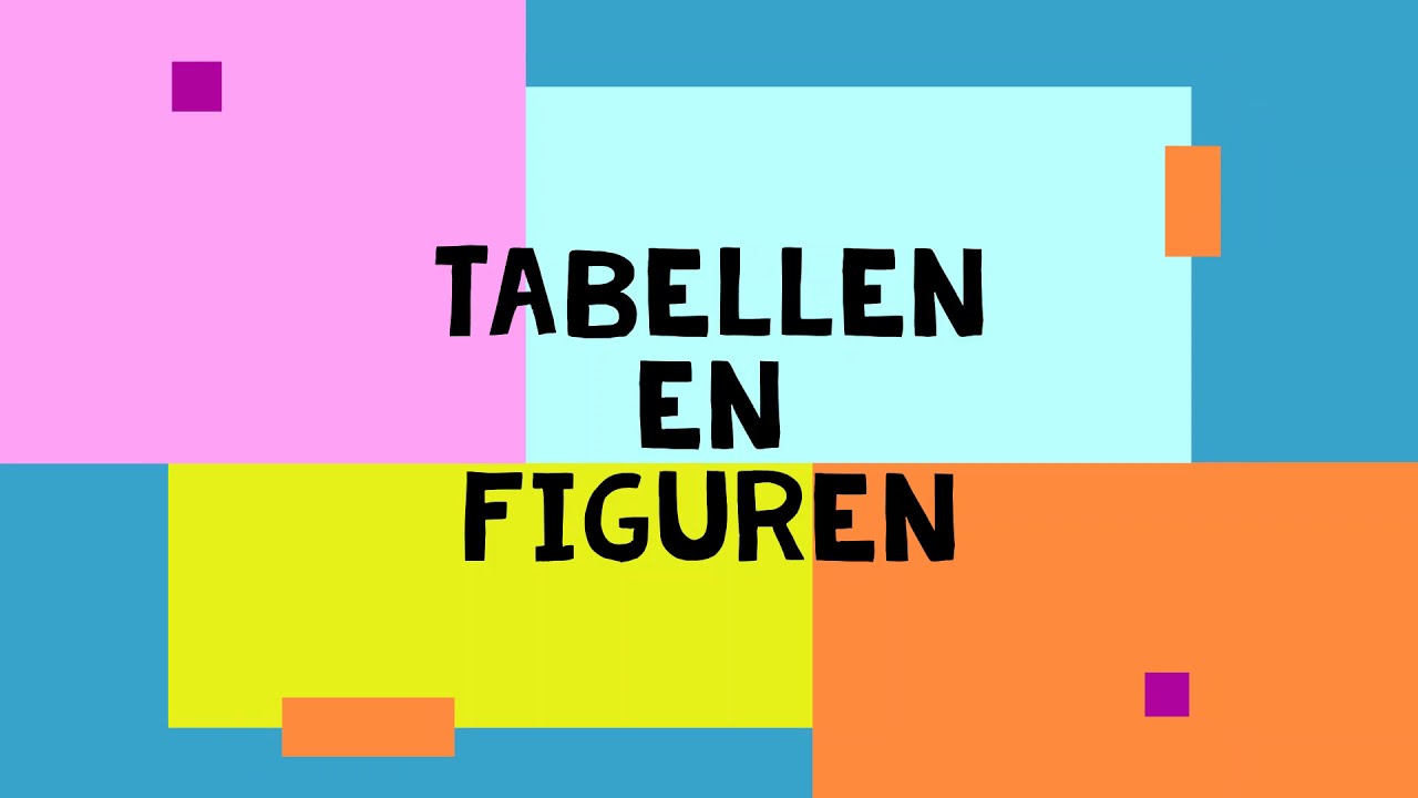 Praktijkgericht onderzoek: Het maken van tabellen en figuren