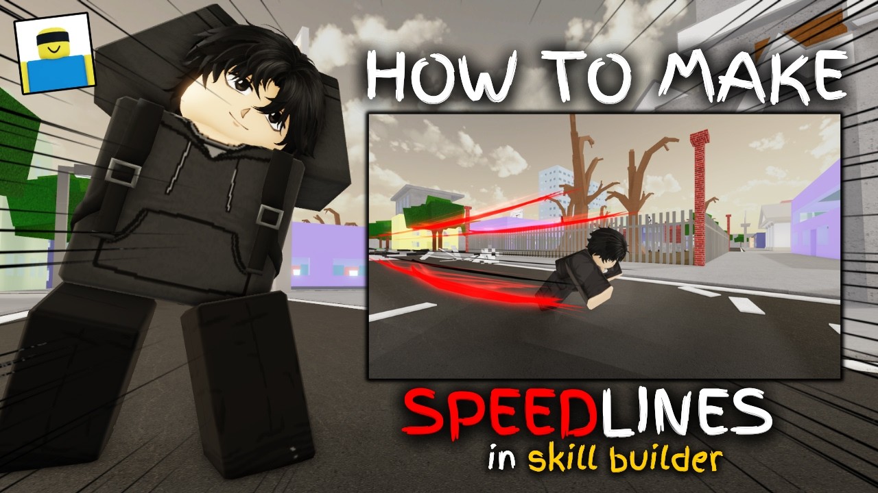 HOW TO MAKE SPEEDLINES IN JJS SKILL BUILDER | Jujutsu Shenanigans Roblox