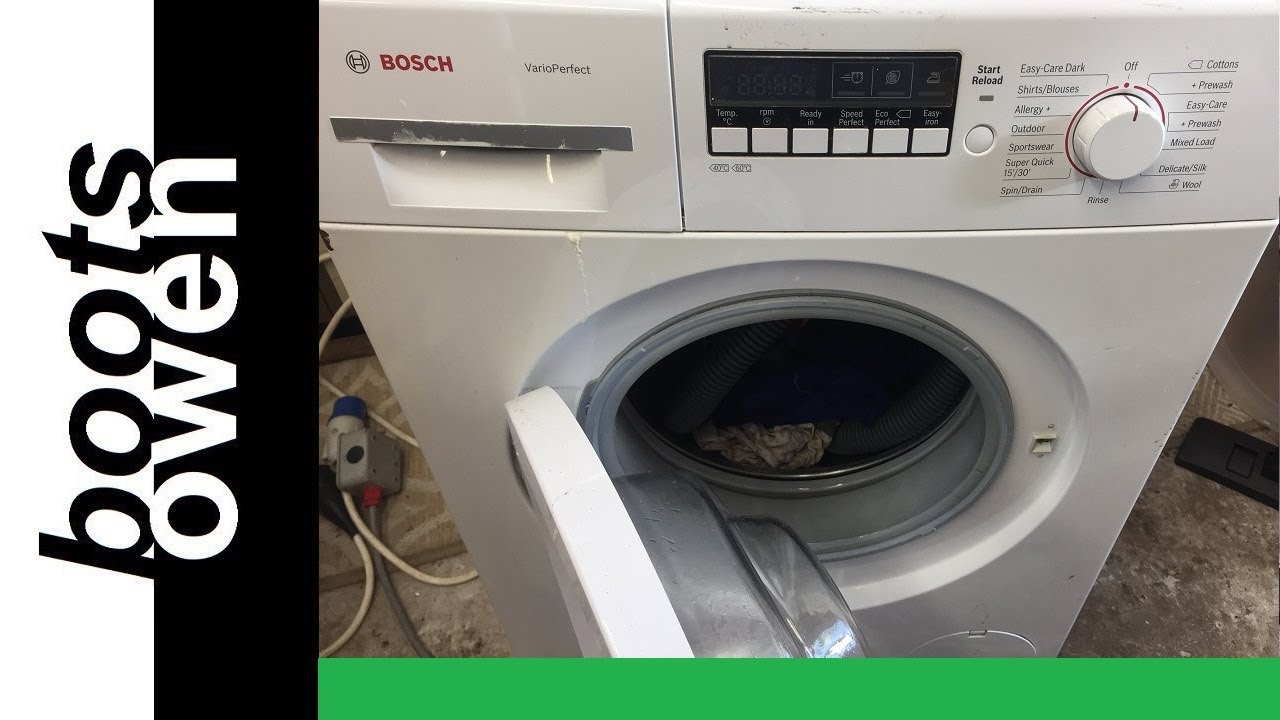 Bosch WAK Bearings are fine! Vacuum cleaner hose wash and spin in a washing machine | noisy
