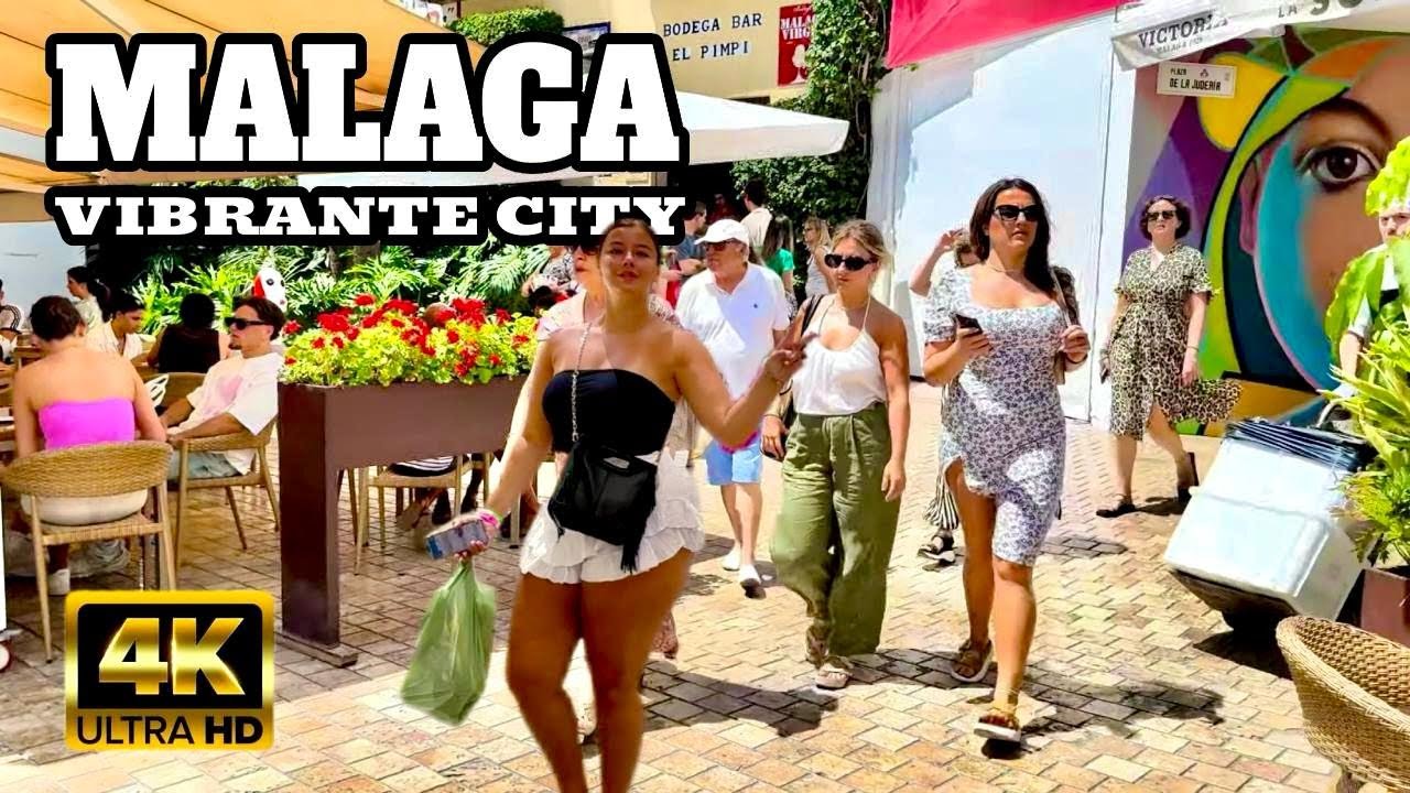 MALAGA SPAIN Beautiful & Vibrante City | Summer 2024 COSTA DEL SOL ANDALUSIA [4K]