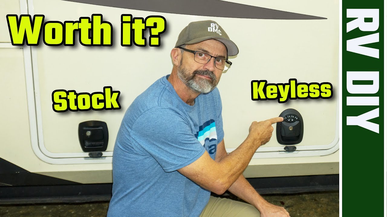 RVLock Keyless Basement Slam Latch Install & Mod (RV Living) 4K