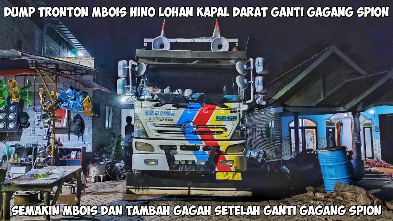 Dump Tronton Mbois Hino Lohan Klakson Terompet Kapal Darat Ganti Gagang Spion