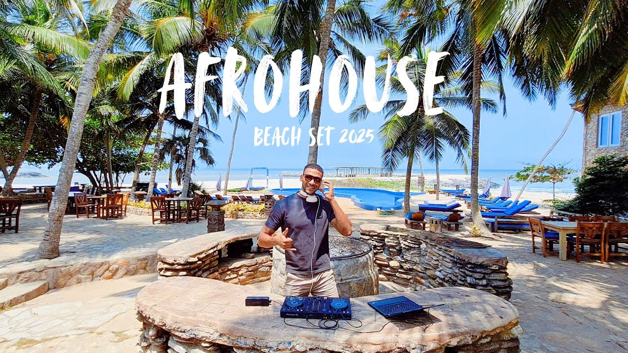 AFRO HOUSE Beach Mix 2025 | DJ Set in Pram Pram (Ghana 🇬🇭) by NINU | Adam Port, Hugel, Black Coffee