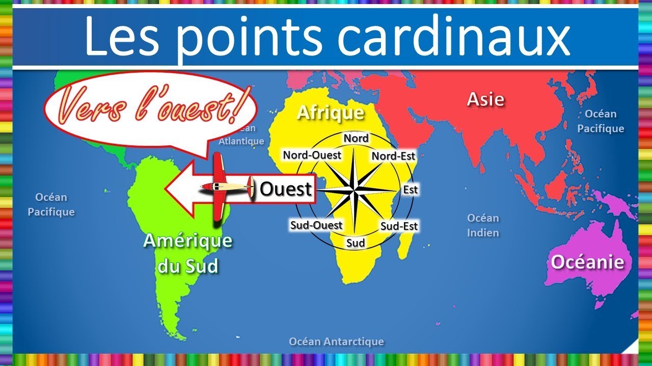 Les points cardinaux en avion