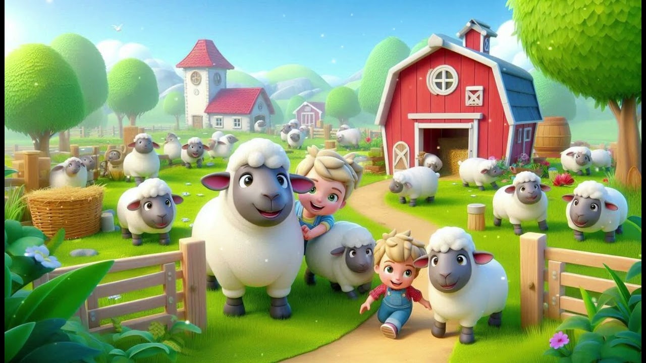 The Playful Sheep&rsquo;s Farmyard Fun: A Barnyard Adventure of Laughter! Kids Song | Nursery Rhymes