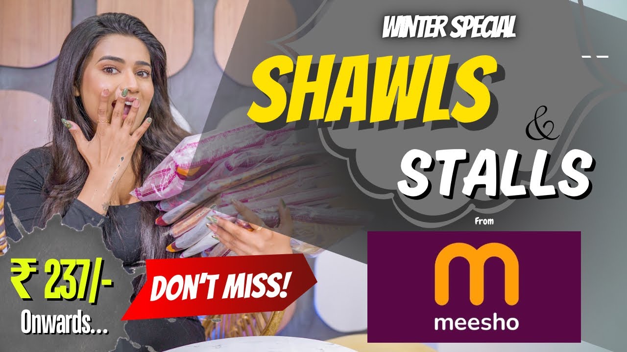 On high demand Kashmiri *SHAWLS & STALLS* from Meesho | Stylish Trending Budget friendly | gimaashi