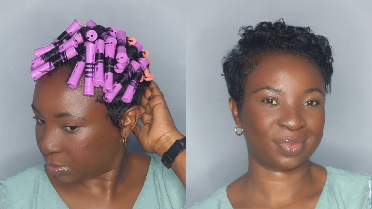 Perm Rods Set on Pixie Cut | Pixie Cut Mold and Style