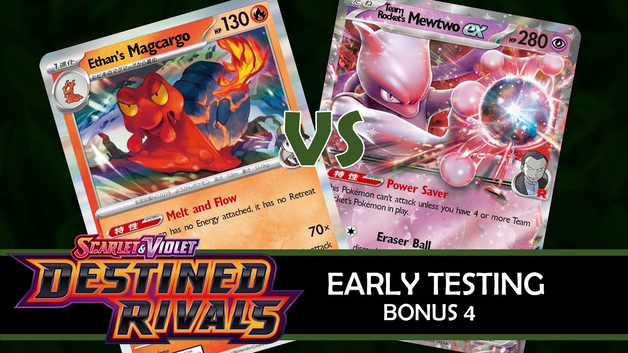 Destined Rivals Early Testing, Bonus 4: Ethan's Magcargo vs. Team Rocket's Mewtwo ex