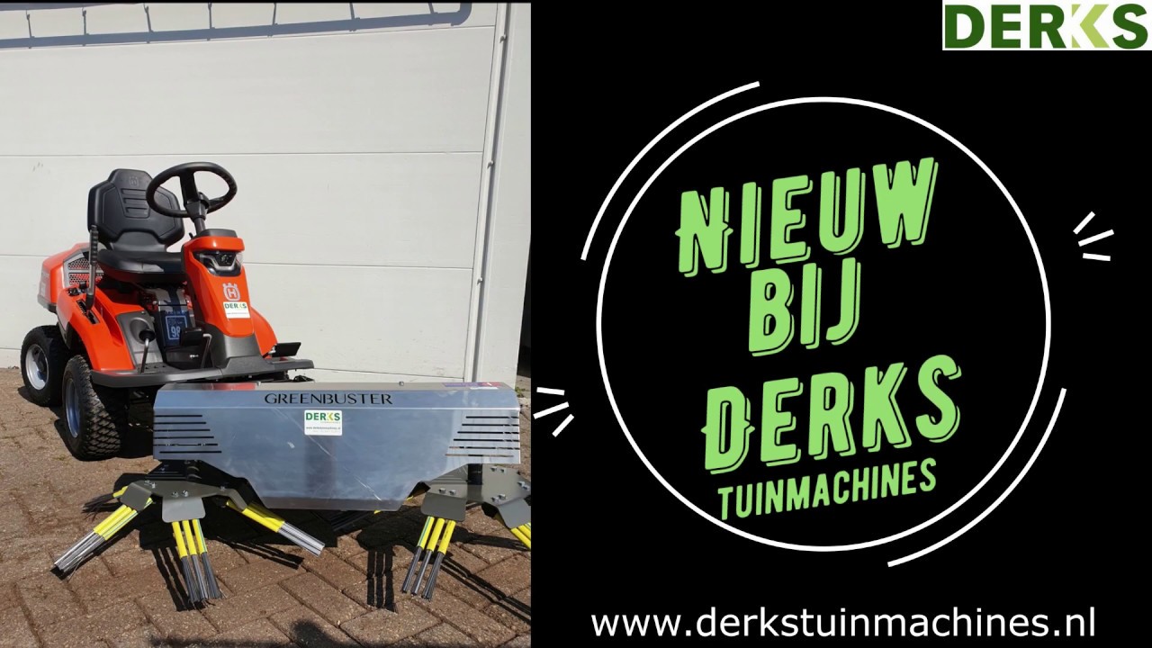 Kwern greenbuster rider onkruidborstel - Derks Tuinmachines