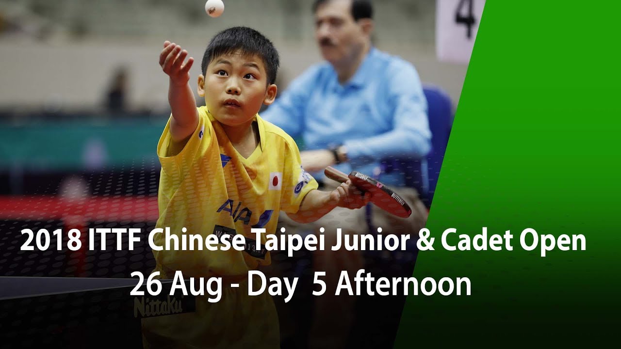 2018 ITTF Chinese Taipei Junior & Cadet Open Day 5 Afternoon - Finals