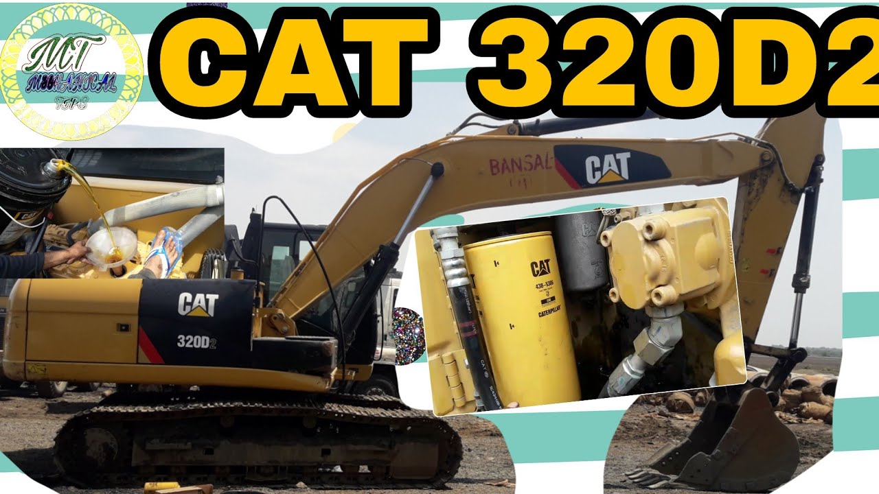 EXCAVATOR CAT 320D2 KA ENGINE OIL SERVICE, TRACK & SWING MOTOR KA OIL CHANGE KAISE KAREIN