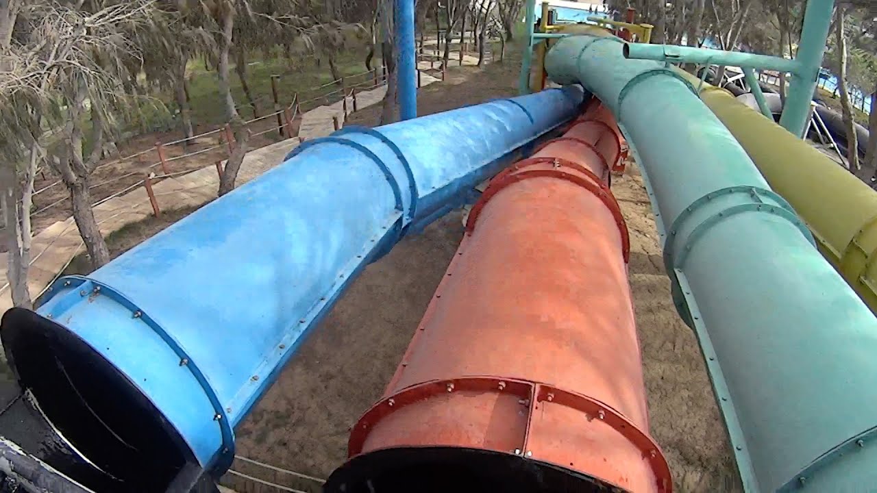 Dangerous Twisting Water Slide at Dreamland