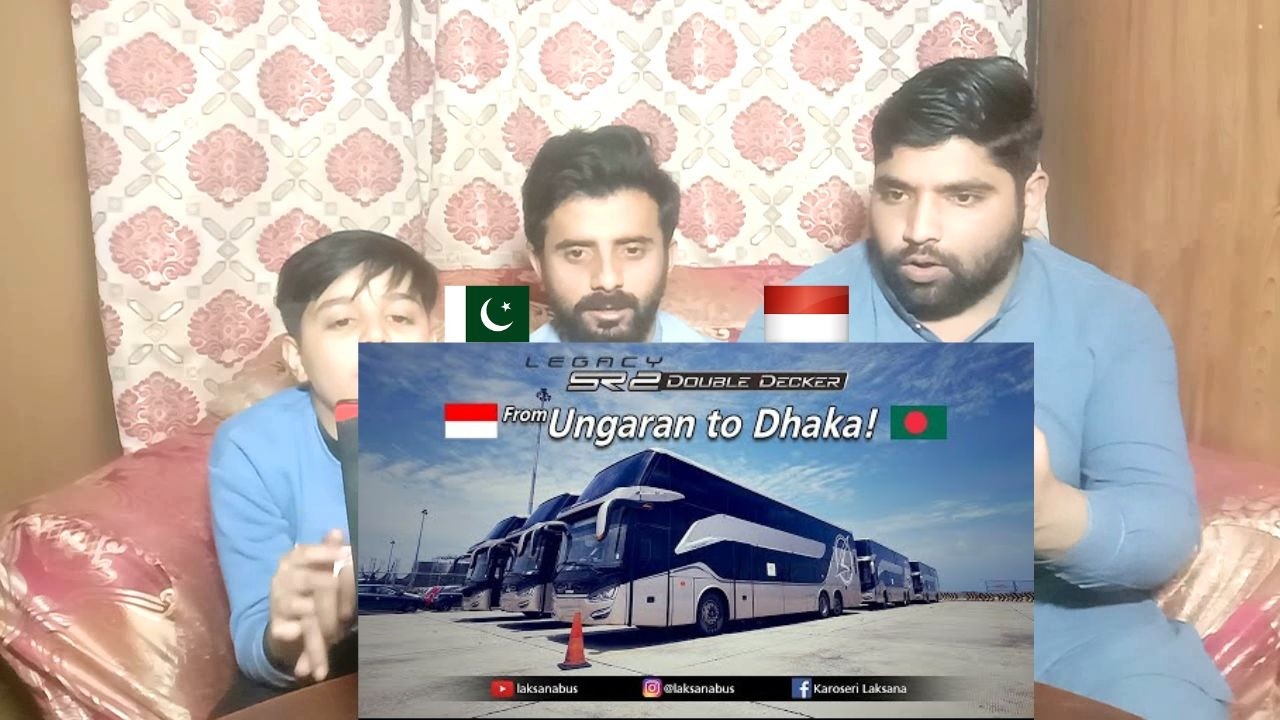 LEGACY SR2 DOUBLE DECKER LAKSANABUS FROM UNGARAN TO DHAKA | Pakistani Reaksi | D-R-RUE