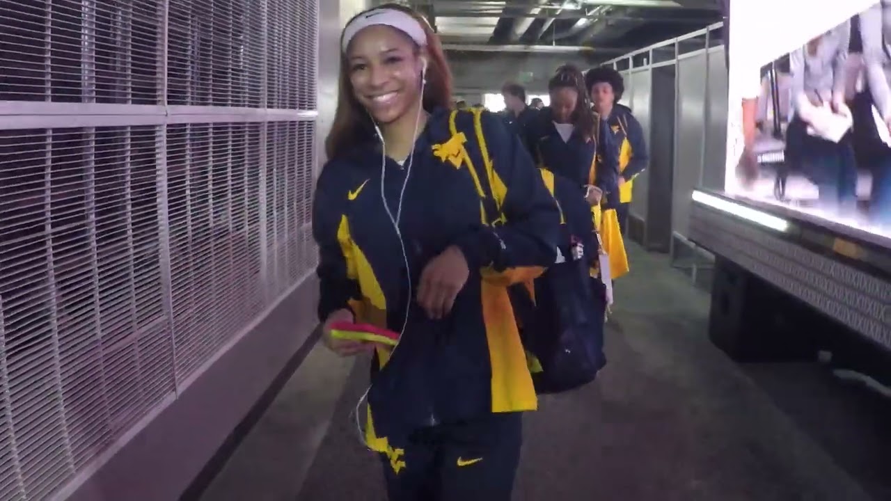 WVU Women's Basketball Team Arrival T-Mobile Center 3/7/26
