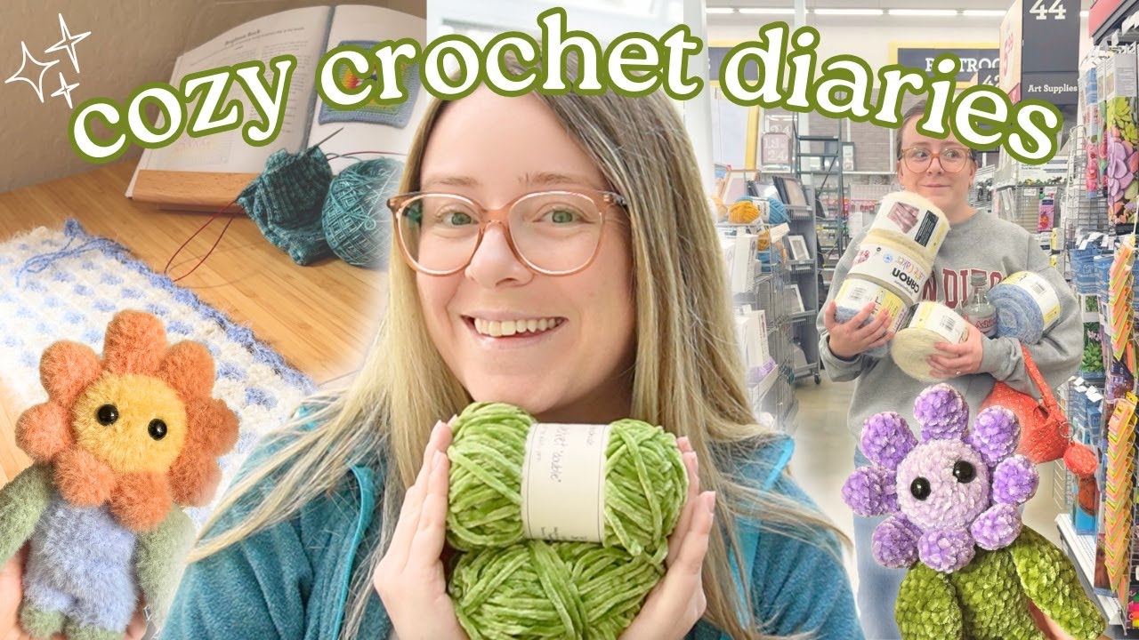 Crochet with me! Trying new yarns, studio updates, and finishing WIPs