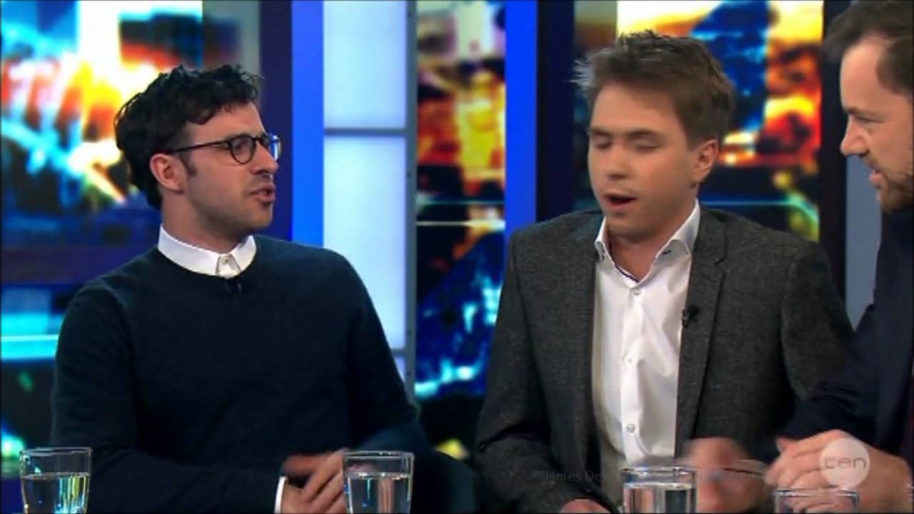 Joe Thomas & Simon Bird First LIVE Australian Tv Interview 15-8-2014
