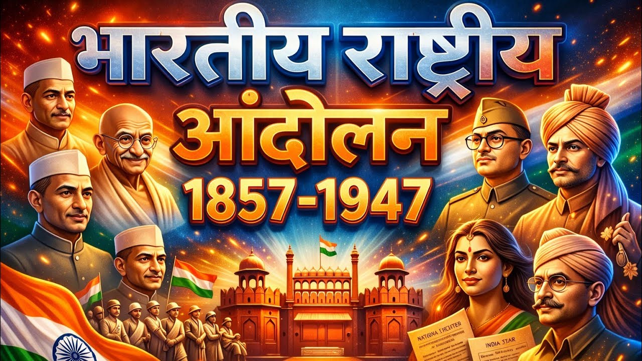 भारतीय राष्ट्रीय आंदोलन 1857–1947 | Indian National movement 1857–1947 | History: आसान कहानी में |