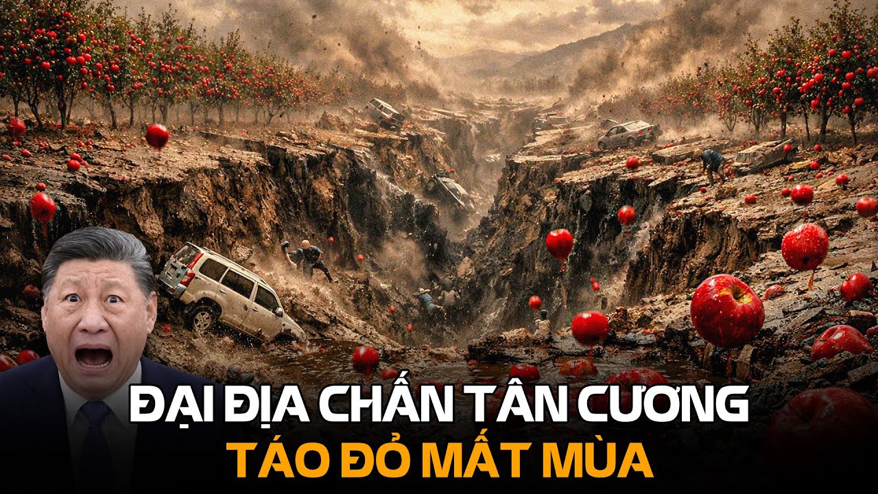 SIÊU ĐỘNG ĐẤT 9.0 Ở TÂN CƯƠNG: hàng triệu hecta táo đỏ bị xóa sổ