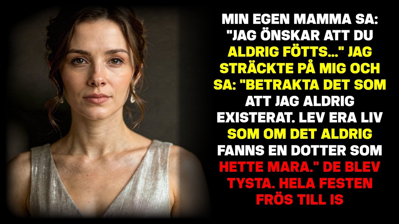 På min examensmiddag sa mamma: 'Vi önskar att du aldrig föddes.' Så gjorde jag det ingen väntade.
