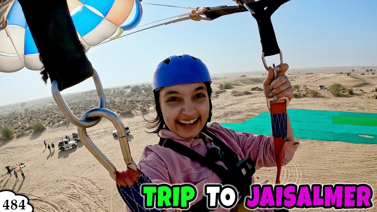 TRIP TO JAISALMER | Ep 484 | Travel Vlog | Para Sailing Quad Bike Night Safari | Aayu and Pihu Show