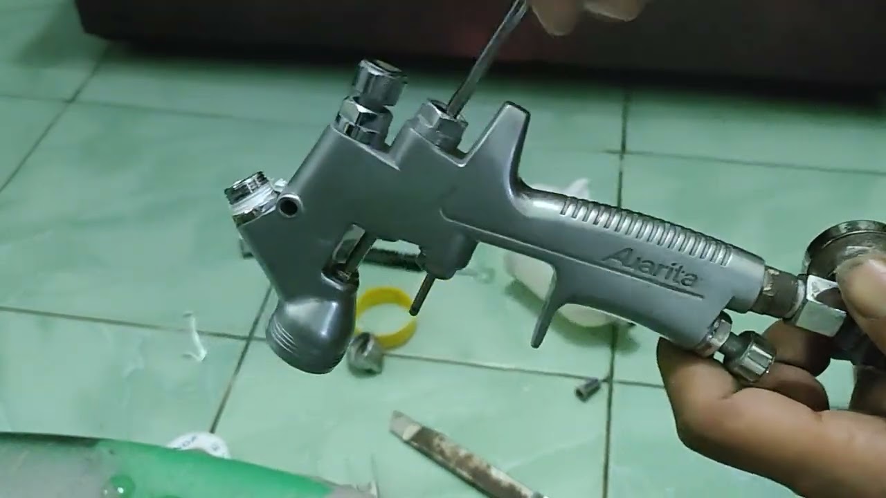 cara memperbaiki spraygun HPLV, LVLP, atau LVMP yang bocor pada seal jarum