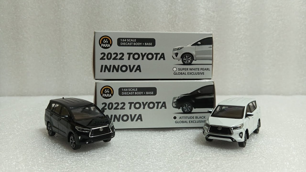 Black & White Innova Crysta Official Diecast Model Toy Car | For Sale