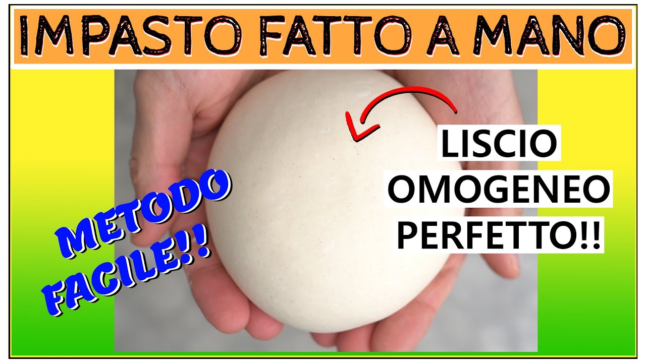 IMPASTO FATTO A MANO (FACILE!!) per PANE o PIZZA