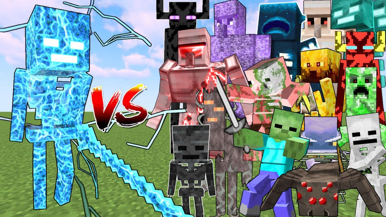 STAR POWER SKELETON TITAN vs ALL TITAN MOBS | Minecraft Mob Battle
